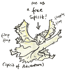 Polly's free spirit cartoon