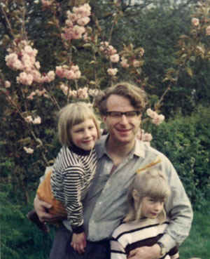 Polly in her father's arms 1967