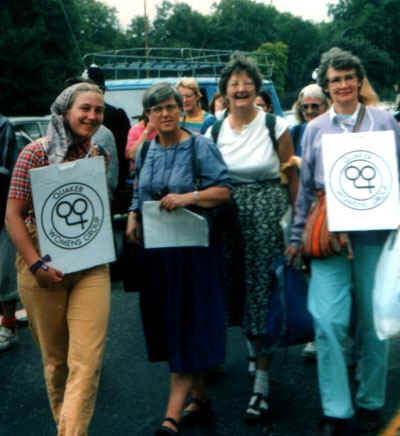 Quaker Women Marching